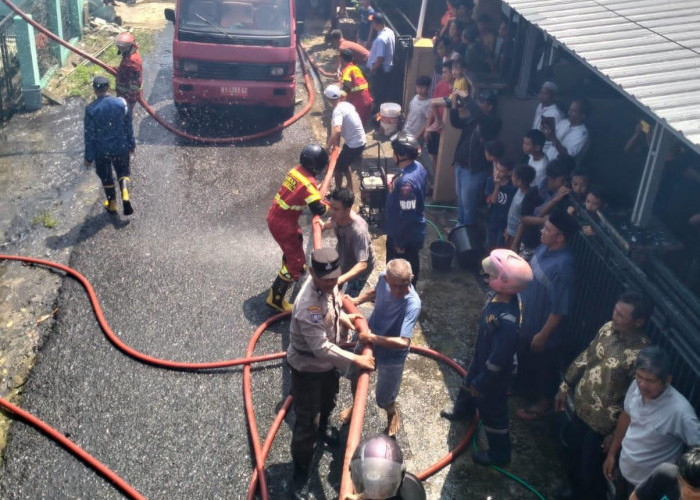 1 Unit Rumah Kontrakan di Kota Bengkulu Terbakar, Sumber Api Diduga dari Meteran Listrik  
