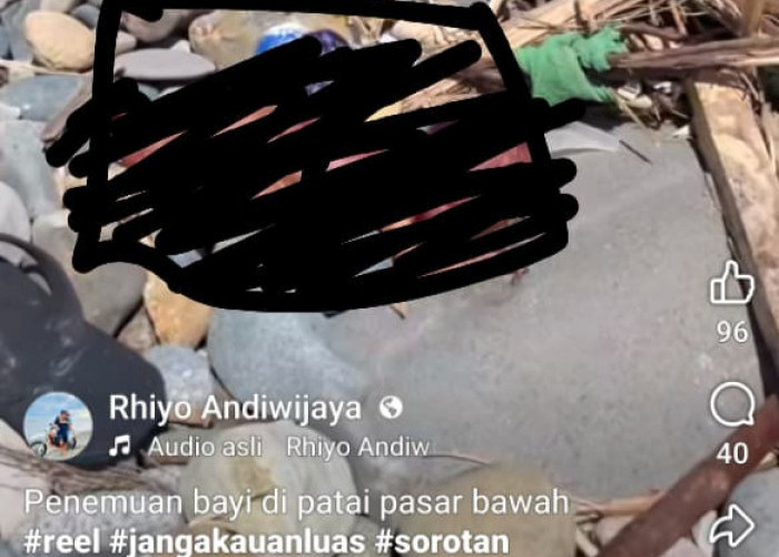 Kondisi Mengenaskan, Jasad Bayi Baru Lahir Ditemukan Warga di Pesisir Pantai Pasar Bawah