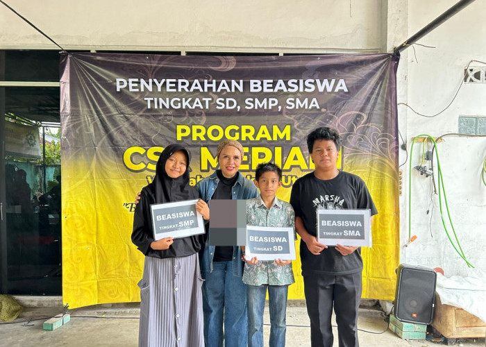 Meriani Salurkan Ratusan Beasiswa untuk Pelajar di Bengkulu Utara melalui Program CSR