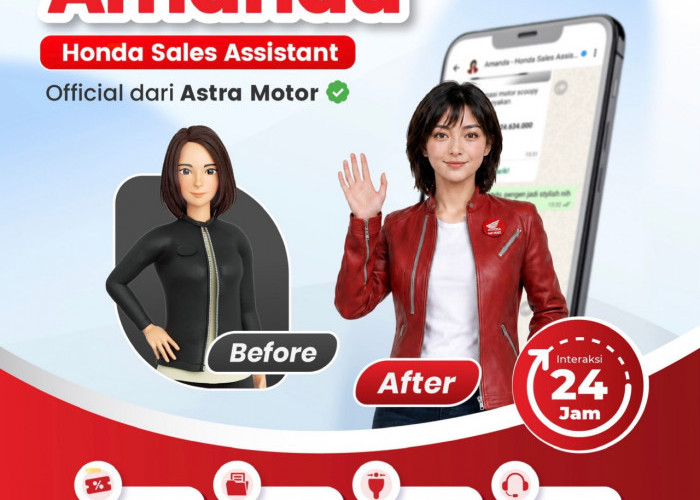 Wajah Baru Amanda Hadir Lebih Fresh, Akses Informasi Honda Makin Praktis