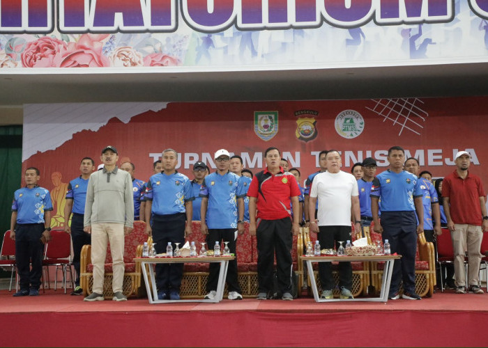 Kapolda Cup 2025 Resmi Dibuka: Ratusan Peserta Unjuk Kemampuan di Meja Pingpong, Rayakan Hari Bhayangkara ke-7
