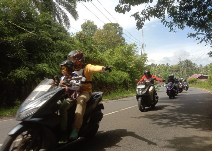 Astra Motor Bengkulu Gelar Ngasab, Touring Keluarga Komunitas Honda PCX