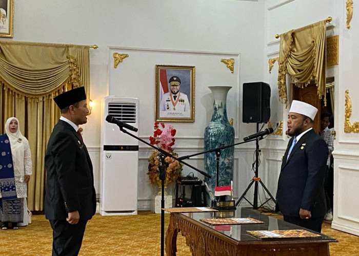 Gubernur Helmi Hasan Lantik Herwan Antoni Jadi Pejabat Sekda Provinsi Bengkulu 