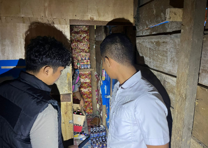 Polsek SAM Seluma Amankan Miras Tanpa Izin Edar Saat Ops Pekat Nala