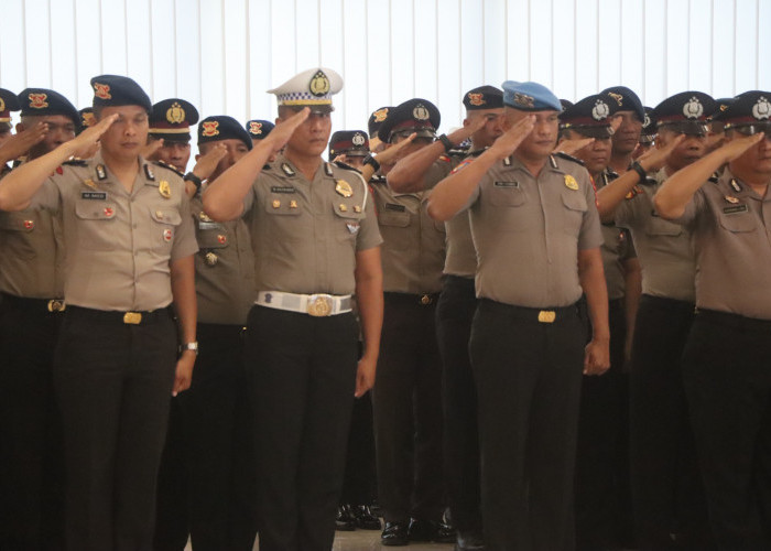 508 Personel Polda Bengkulu Naik Pangkat