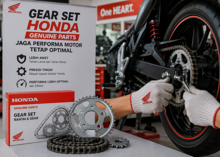 Gear Set Honda Genuine Parts Jaga Performa Motor Tetap Optimal