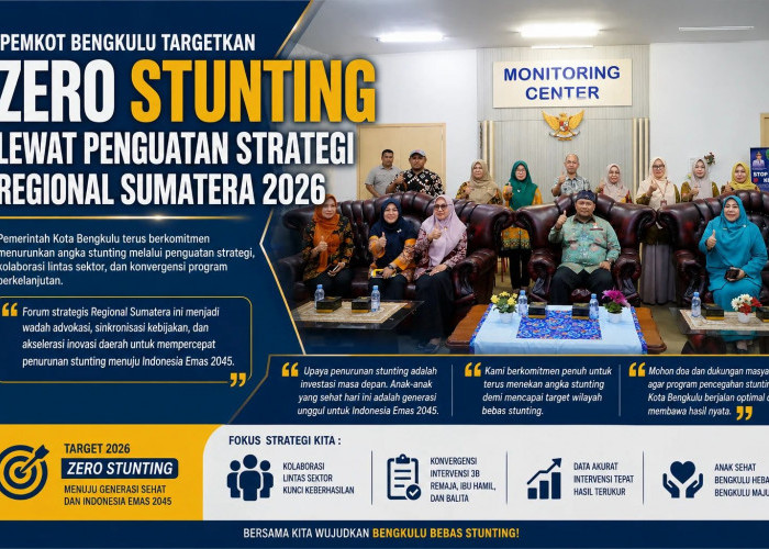 Pemkot Bengkulu Perkuat Komitmen Menuju Zero Stunting