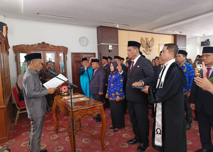 32 Pejabat Eselon III dan IV di Kaur Dilantik, Ini Daftarnya