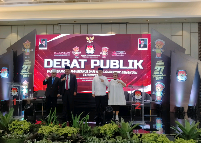 Debat Publik Kedua Pilgub Bengkulu 2024 Bahas Birokasi yang Bersih dan Pemerataan Pembangunan Berkelanjutan 