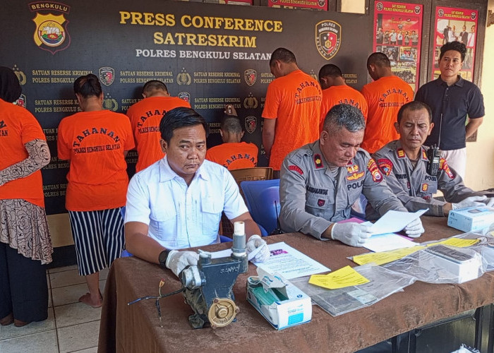 Operasi Musang Polres Bengkulu Selatan 100 Persen Sukses, 11 Tersangka Kejahatan Diamankan