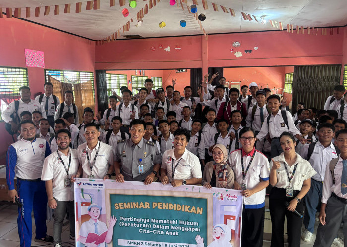 Astra Motor Bengkulu Perkuat Edukasi di Sekolah Binaan SMKN 3 Seluma Lewat Seminar Pendidikan