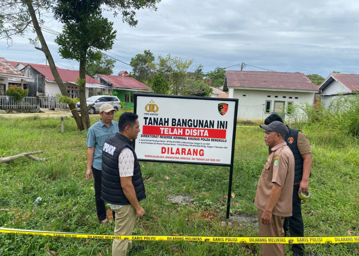 Polda Bengkulu Sita Dua Bidang Tanah Terkait Korupsi PHL Perumda Tirta Hidayah