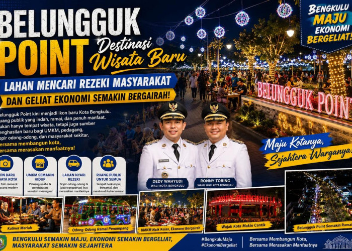 Belungguk Point Menggeliat, Ruang Publik Baru yang Bikin Ekonomi Warga Bengkulu Bergerak