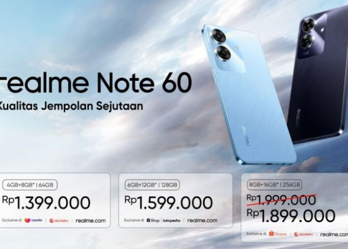 Simak Spesifikasi dan Daftar Harga Realme Note 60 Terbaru 