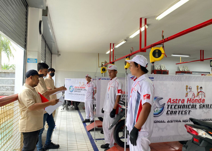 Asah Kemampuan Lewat Praktik dan Trouble Shooting, Teknisi Honda Adu Keahlian di Technical Skill Contest 2026