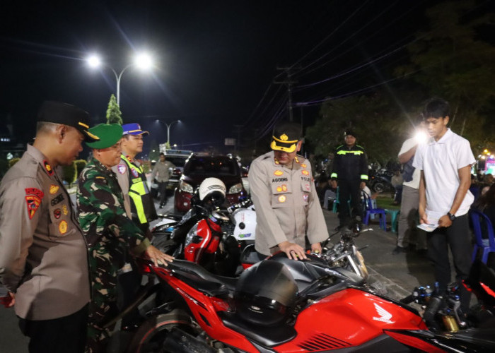 Patroli Gabungan di Lebong, Pelajar Diminta Pulang, Motor Knalpot Brong Ditertibkan