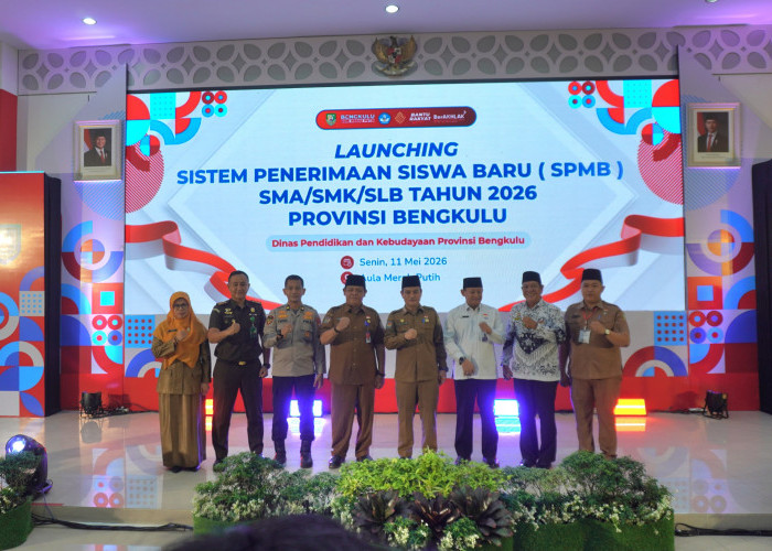 SPMB Bengkulu 2026 Resmi Diluncurkan, Pemprov Pastikan Gratis dan Transparan