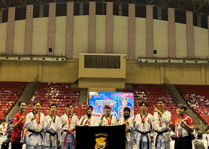 Gemilang! Polda Bengkulu Raih 11 Medali di Kejuaraan Taekwondo Kapolri Cup 2025