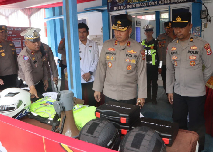 Kapolda Bengkulu Tinjau Pos Terpadu Argamakmur, Pastikan Personel Siap Operasi Ketupat Nala 2026