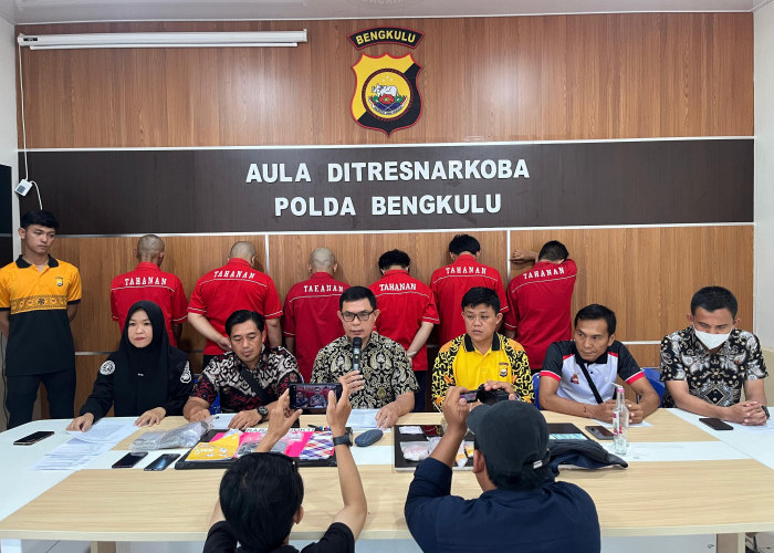 Polda Bengkulu Bekuk 6 Pengedar Sabu, 4 Residivis Kembali Tertangkap