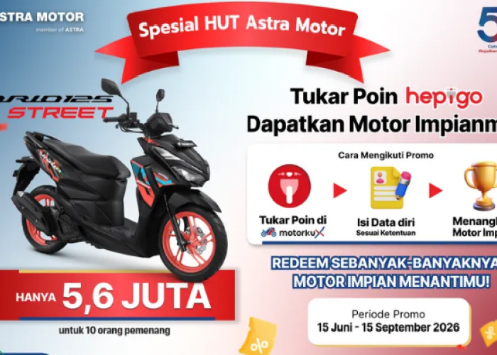 Astra Motor Hadirkan Promo HUT ke-56, Vario 125 Street Bisa Didapat Hanya Rp5,6 Juta Lewat Motorku X