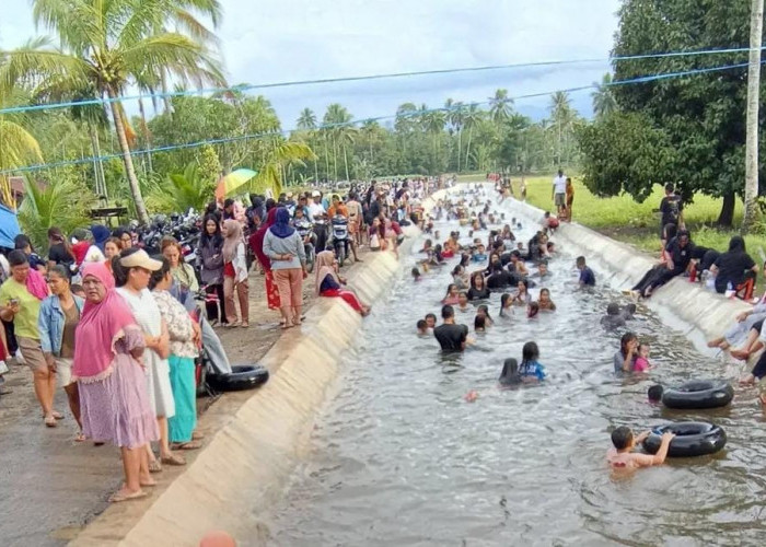 Wisata Mandi Siring Ketahun Ramai Pengunjung, Kapolres Lebong Ingatkan Pengawasan Anak