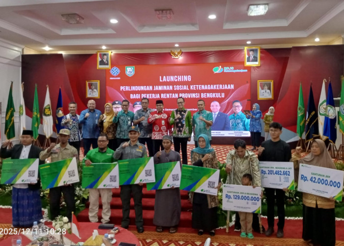 Dicover Pemprov, 71 Ribu Pekerja Rentan di Bengkulu Terlindungi Lewat Jaminan Sosial 
