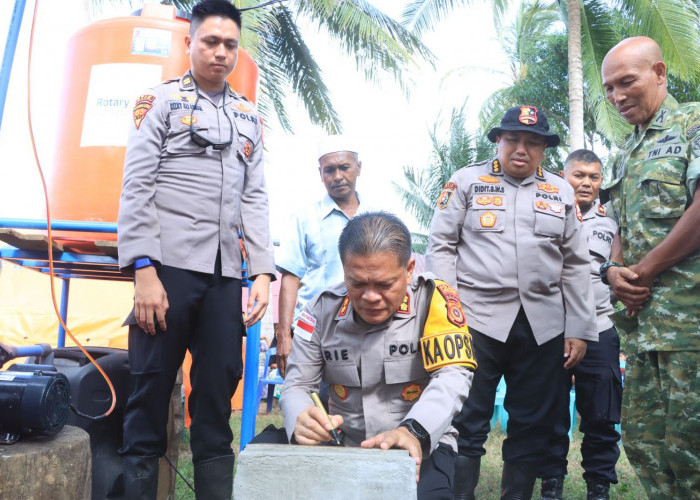 Mahasiswa STIK Angkatan 83 Bangun Sumur Bor untuk Warga Aceh Utara