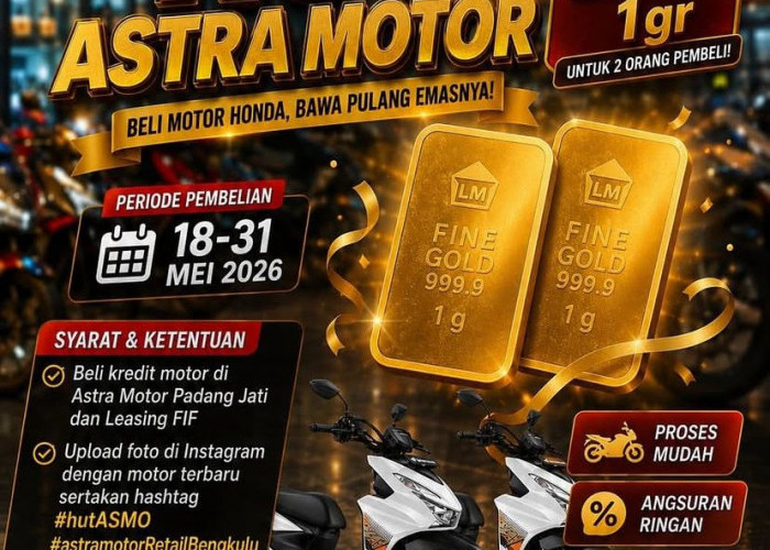Spesial HUT Astra Motor: Beli Motor Honda Bisa Bawa Pulang Emas