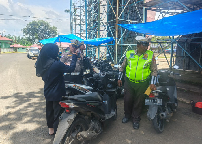 Satlantas Polresta Bengkulu Razia di Jalan Cendana, Knalpot Brong Jadi Target