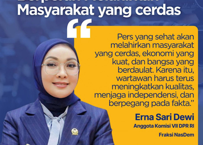 Momentum Hari Pers Nasional, Erna Sari Dewi Ingatkan Pentingnya Pers Sebagai Benteng Kewarasan Publik