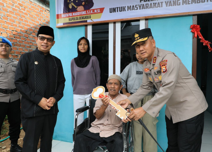 Kapolda Bengkulu Resmikan Bedah Rumah ke-68 untuk Warga Disabilitas