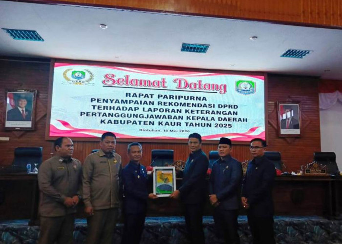 LKPJ Bupati Tahun 2025, DPRD Kabupaten Kaur Terbitkan 10 Rekomendasi Strategis