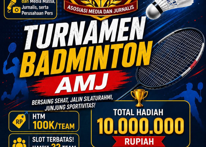 Sambut HUT RI ke-81, AMJ Gelar Turnamen Badminton Berhadiah Rp10 Juta