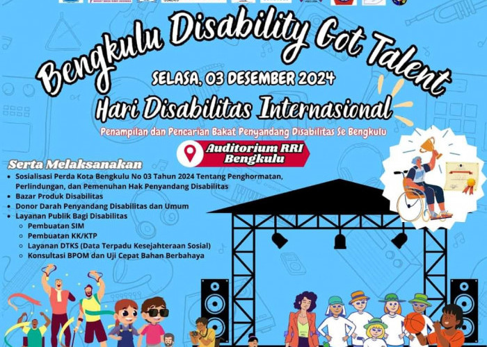 Peringatan Hari Disabilitas Internasional, Dinsos Gelar Bengkulu Disability Got Talent