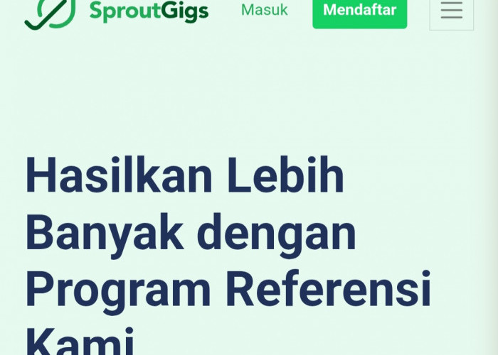 Bagikan Link Referensi, Dapatkan Saldo DANA Gratis Hingga Rp5.400.000 di SproutGigs