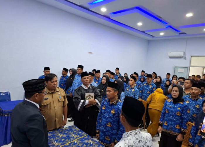 Penuhi Instruksi Pusat, Fakhrurrozi Lantik Puluhan Kepsek TK hingga SMP di Kabupaten Lebong