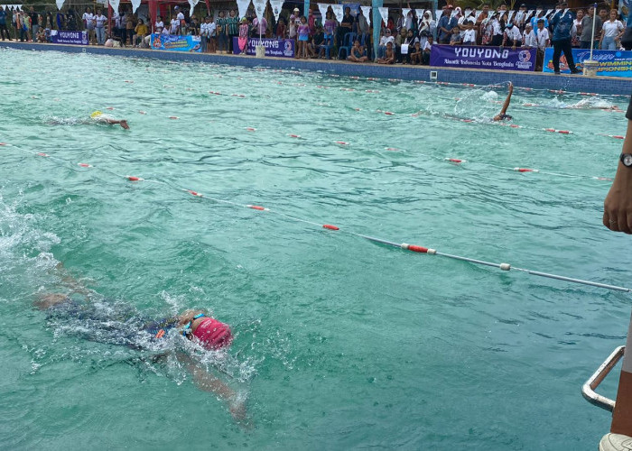 Cari Bibit Atlet Profesional Bengkulu, Ratusan Atlet Ikuti Fun Swimming Championship  