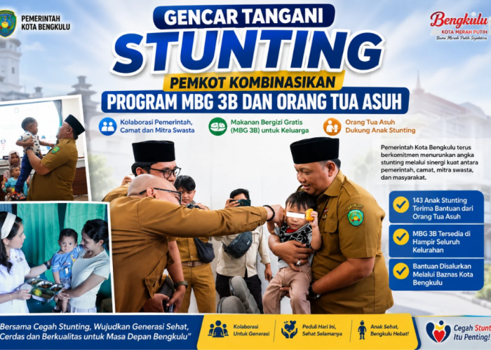 Pemkot Bengkulu Percepat Penurunan Stunting Lewat Skema Orang Tua Asuh