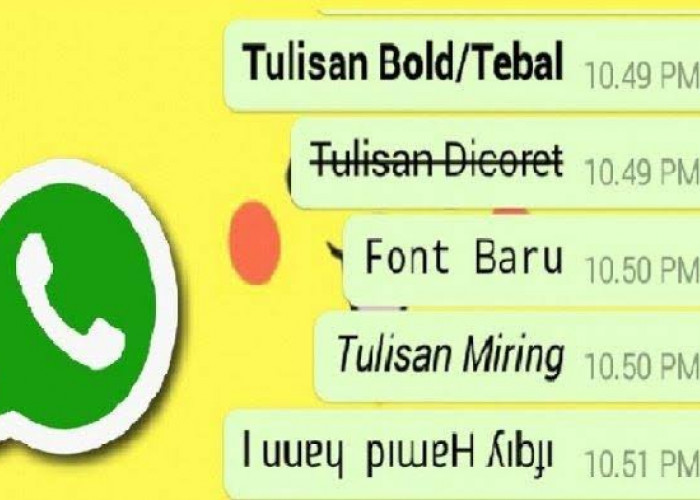 Bosan Dengan Teks Biasa, Ini Cara Bikin Teks Unik di WhatsApp Tanpa Aplikasi Tambahan