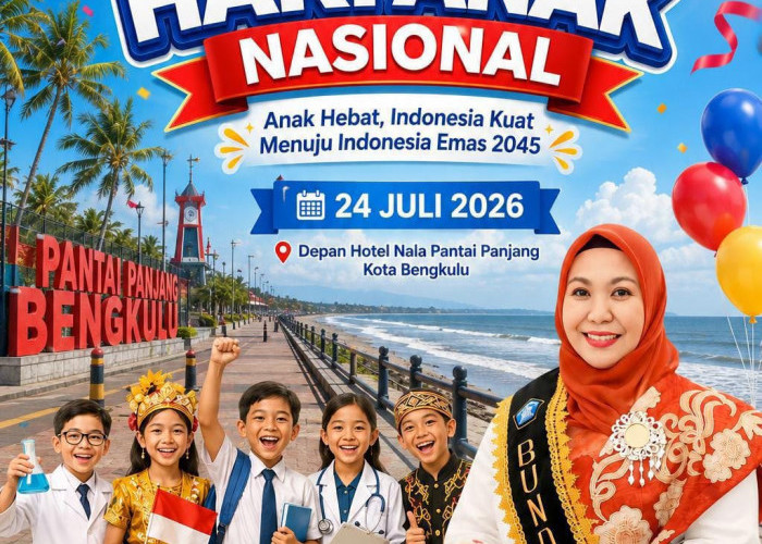 Ribuan Pelajar Siap Semarakkan Karnaval Hari Anak Nasional 2026 di Pantai Panjang Bengkulu