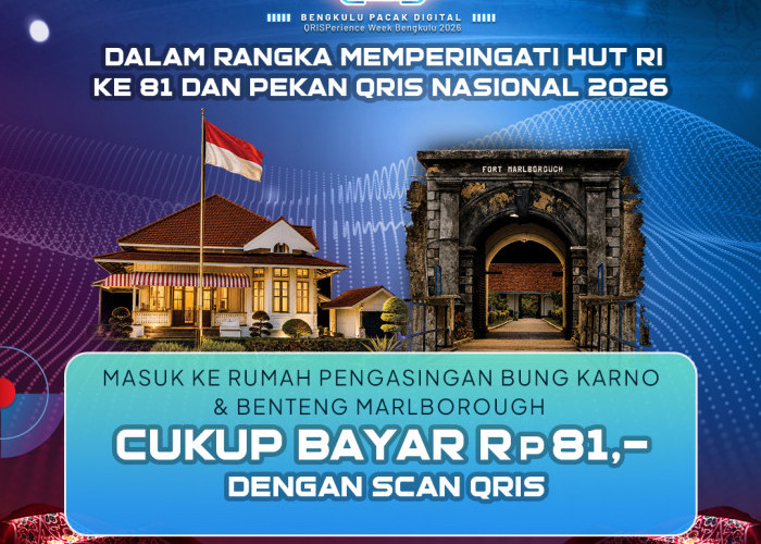QRISperience Week Bengkulu 2026 Hadirkan Wisata Sejarah dengan Tiket Rp81 melalui QRIS
