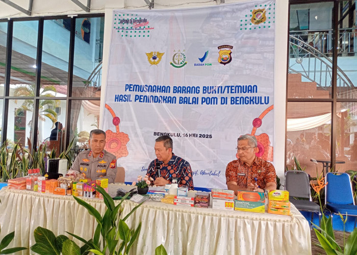 BPOM dan Polda Bengkulu Gagalkan Peredaran Obat Ilegal Senilai Rp 800 Juta