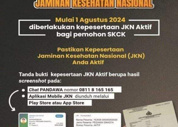 Kartu BPJS Jadi Syarat Bikin SKCK, Resmi Berlaku 1 Agustus 2024 se-Indonesia