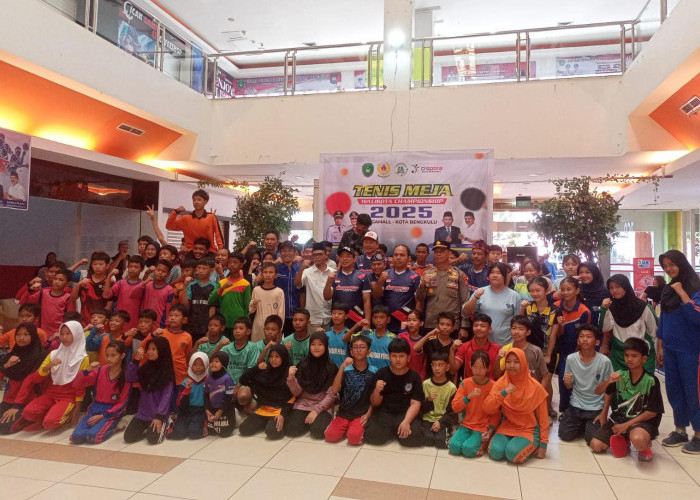 Lomba Tenis Meja Tingkat Pelajar Kota Bengkulu Resmi Dibuka, Diikuti 105 Atlet dari Tiga Jenjang