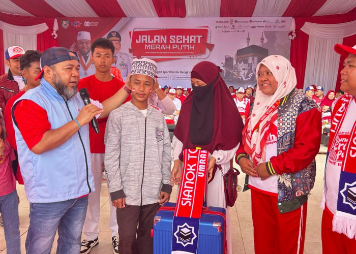 Dari Jalan Sehat Menuju Tanah Suci: Keberkahan Untuk Marbot Masjid asal Bengkulu Tengah