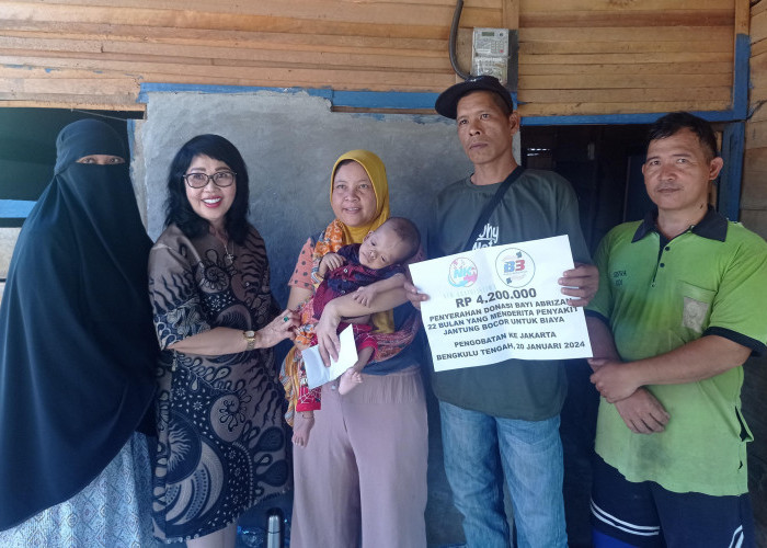 Lina Tandri Cs Berikan Bantuan untuk Bayi 22 Bulan yang Alami Jantung Bocor Sejak Lahir 