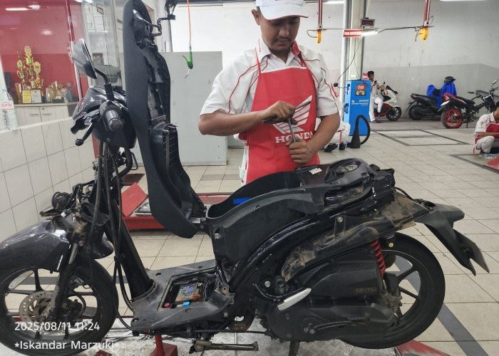 Astra Motor Bengkulu Berbagi Tips Pentingnya Perawatan Suku Cadang Untuk Performa Motor Honda