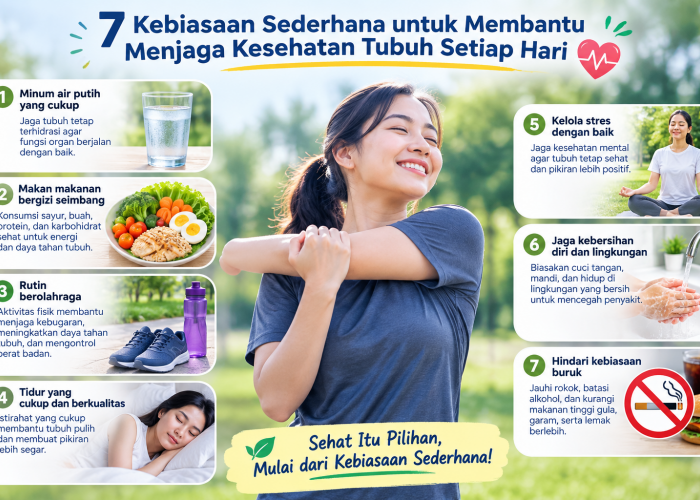 7 Kebiasaan Sederhana untuk Membantu Menjaga Kesehatan Tubuh Setiap Hari
