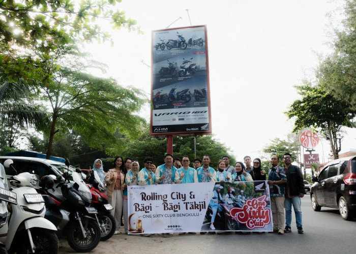 Hangatkan Ramadan, Astra Motor Bengkulu Bersama One Sixty Club Berbagi Takjil untuk Masyarakat